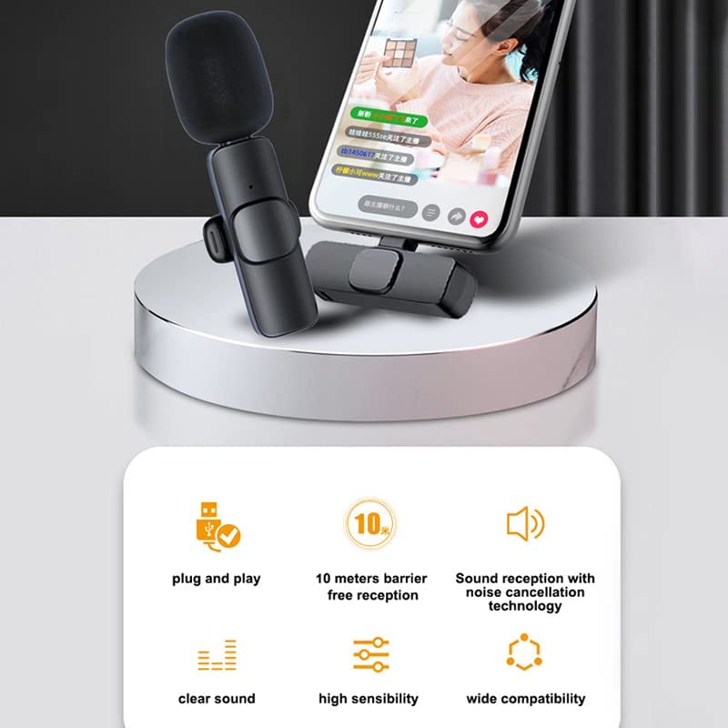 K9 Pro Multi-Interface Wireless Collar Microphone Kit (Type-C & Lightning)
